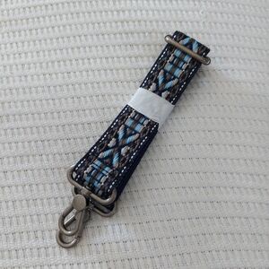 Blue & Gray Woven Guitar Strap